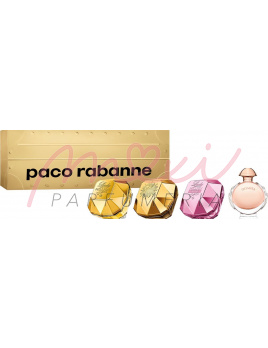 Paco Rabanne mini SET: EDP Lady Million 5ml + EDP Lady Million Fabulous 5ml + EDP Lady Million Empire 5ml + EDP Olympea 6ml