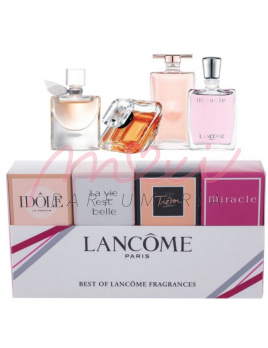 Lancome SET: Miracle Parfumovaná voda 5ml + Tresor Parfumovaná voda 7,5ml + La Vie Est Belle Parfumovaná voda 4ml + Idole Parfumovaná voda 5ml