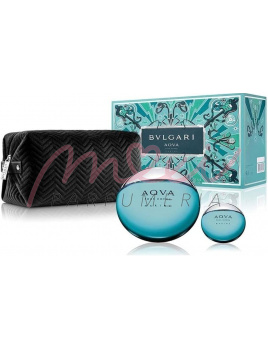 Bvlgari Aqva Marine SET: Toaletná voda 100ml + Toaletná voda 15ml + Kozmetická taška