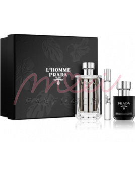 Prada L'Homme, SET: Toaletná voda 100ml +10ml + 100ml Sprchový krém