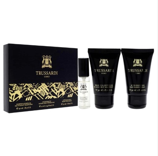 Trussardi Uomo 2011 SET: Toaletná voda 10ml + Šampón & sprchový gél 30ml + Voda po holení 30ml pre mužov